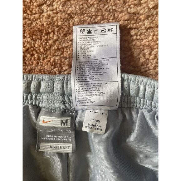 Nike Fit Dry Blue Track Pants Men’s Size M – Zipper Ankles  100% Polyester - Picture 3 of 8